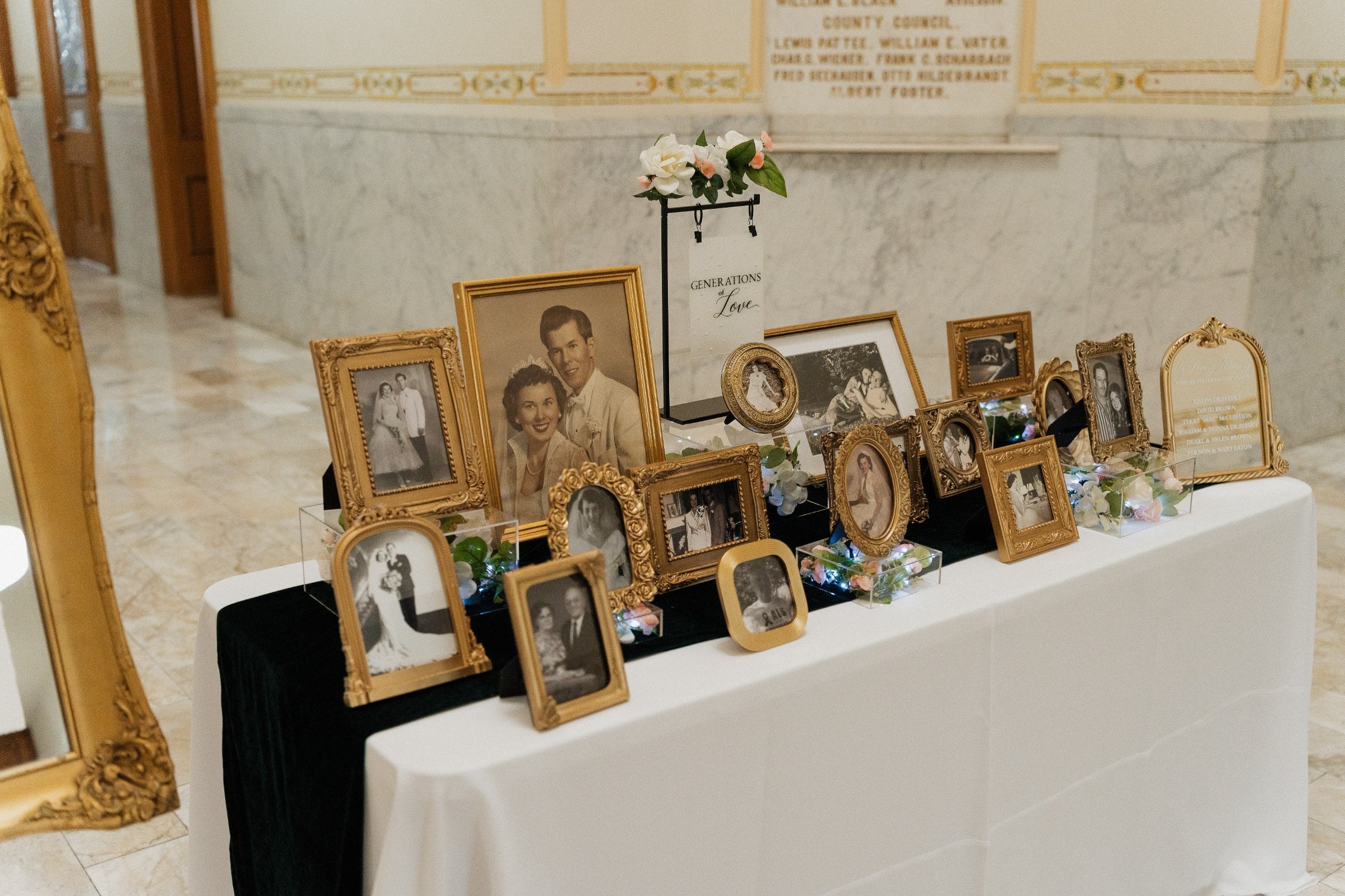 Tables Decor - DIY Prop from Vintage Glamour Wedding in Northwest Indiana