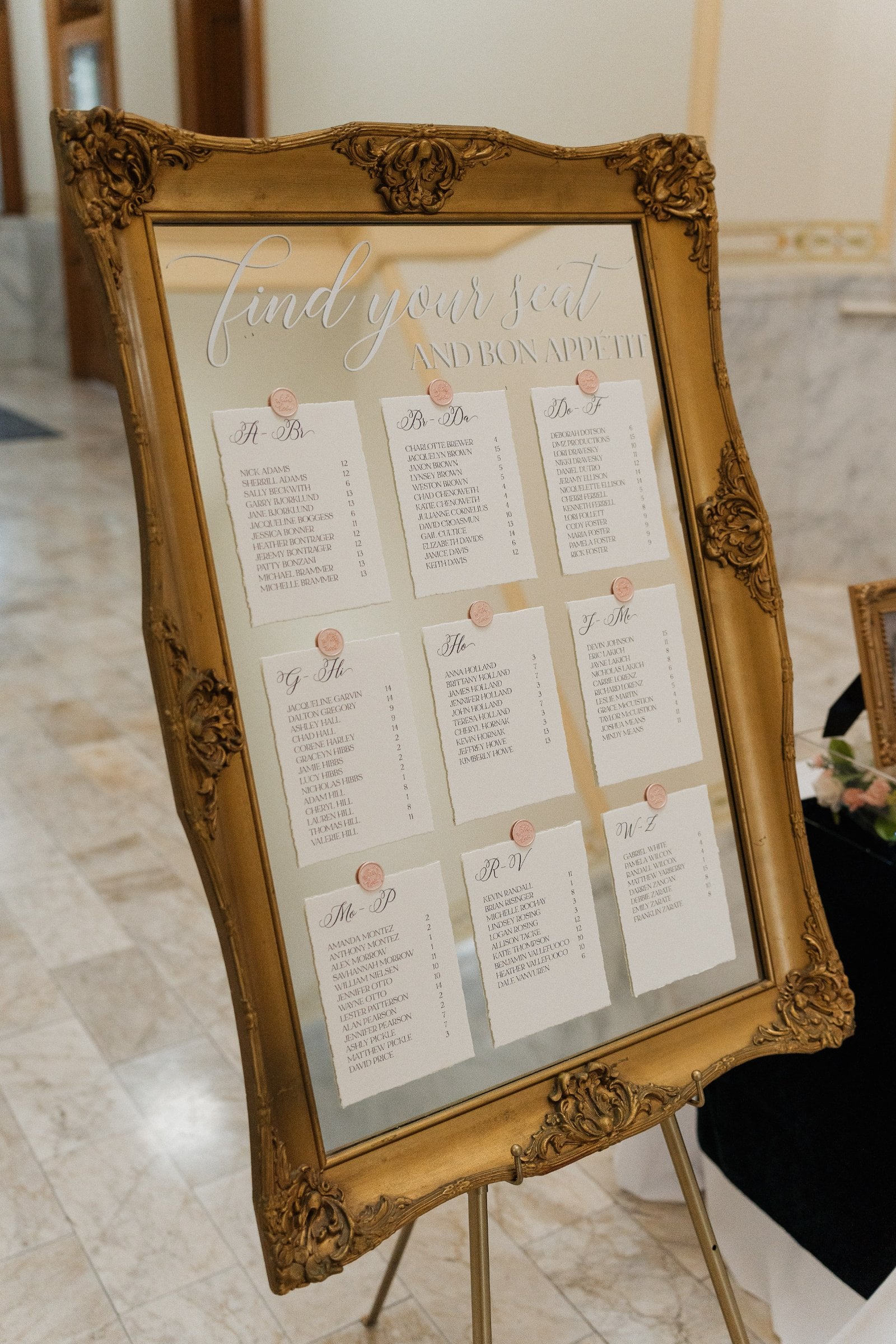 Tables Decor - DIY Prop, Signage from Vintage Glamour Wedding in Northwest Indiana