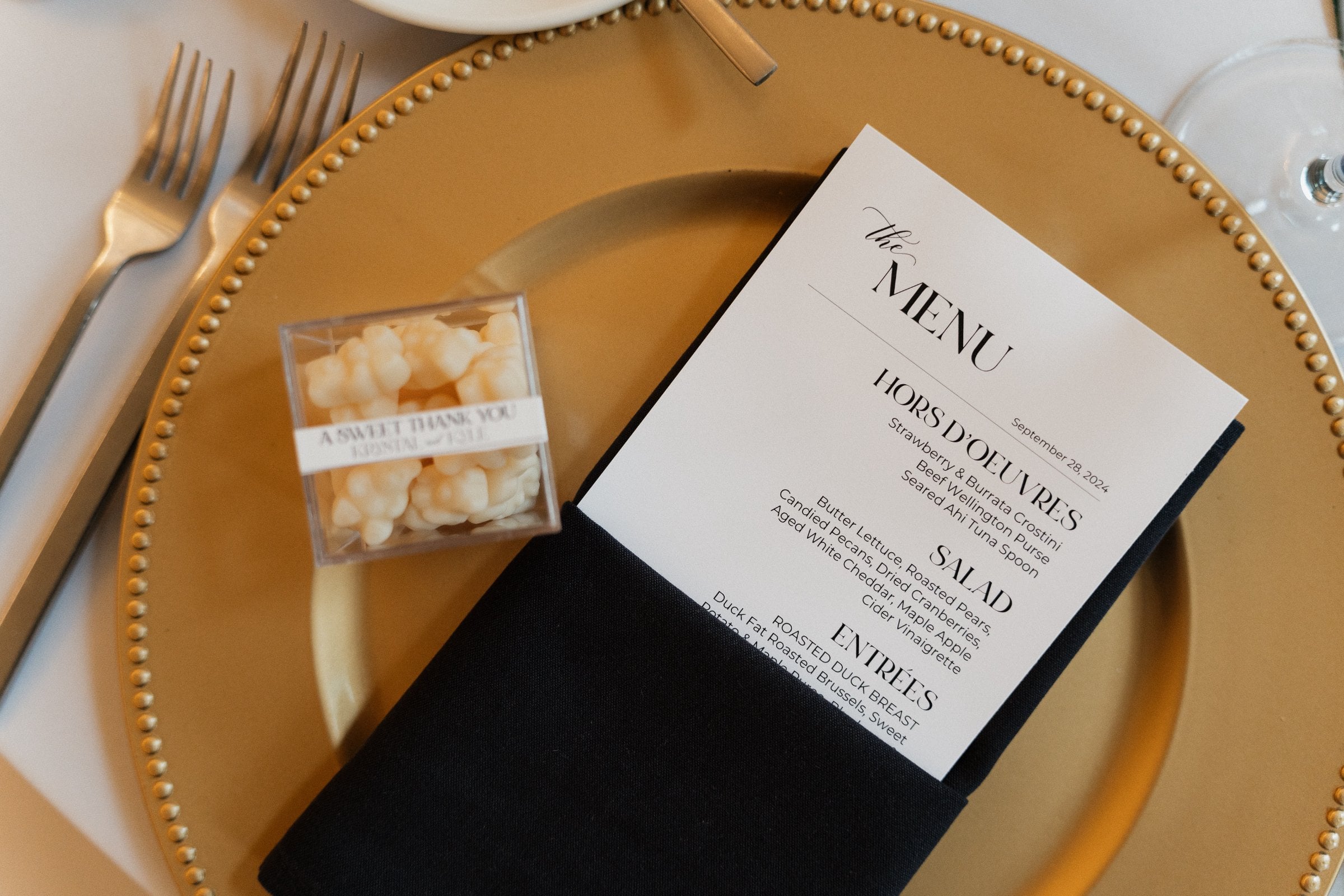 Food Drink - Plated from Vintage Glamour Wedding in Northwest Indiana