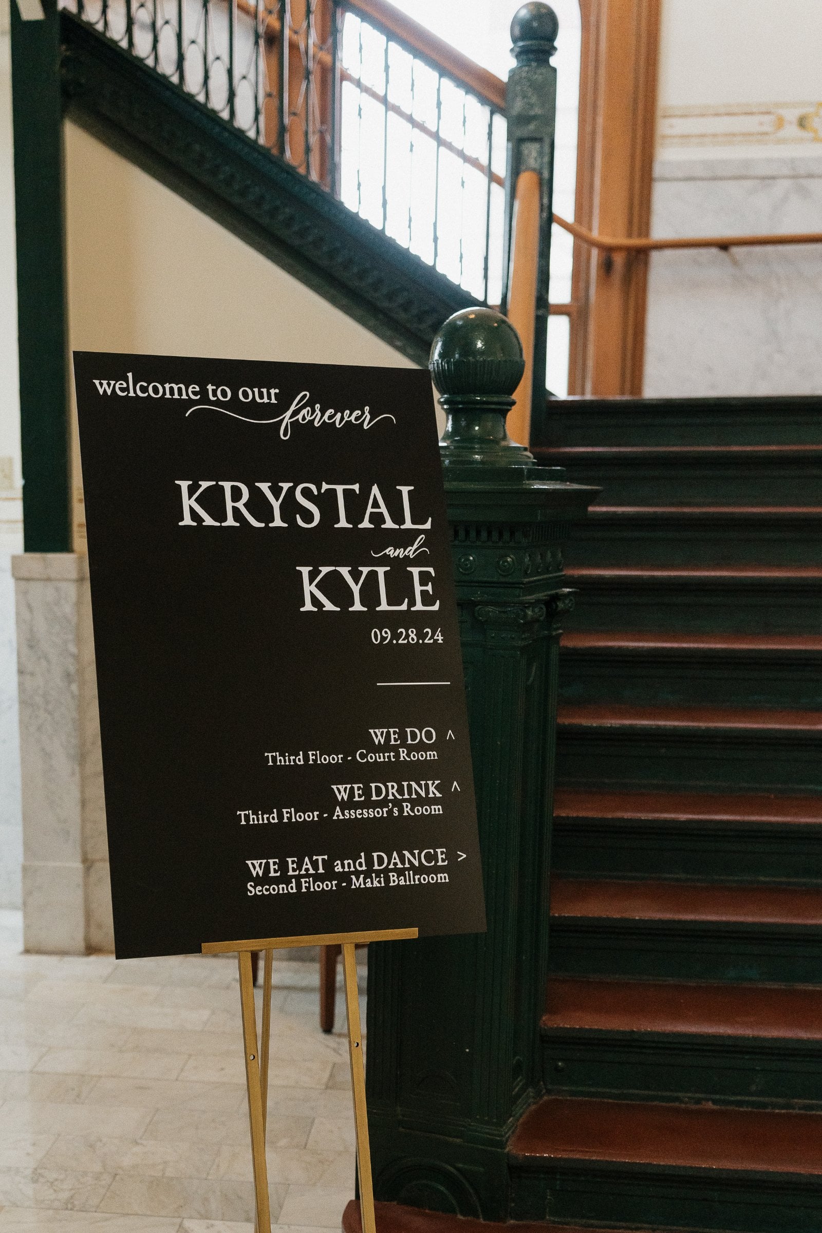 Venue Setup - Ballroom from Vintage Glamour Wedding in Northwest Indiana