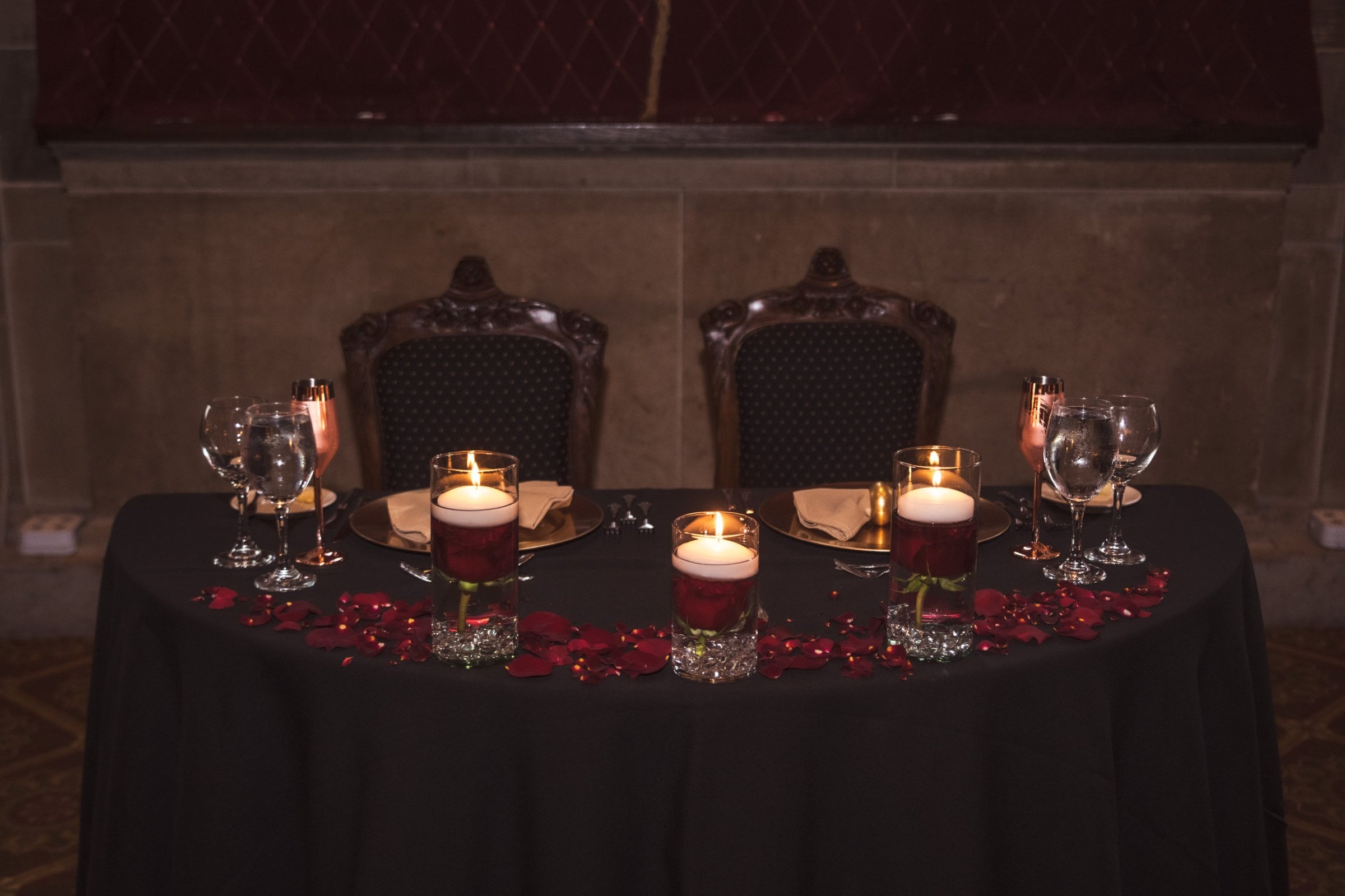 Tables Decor - DIY Prop, Full Tables, Lighting from Beauty and the Beast meets Peaky Blinders